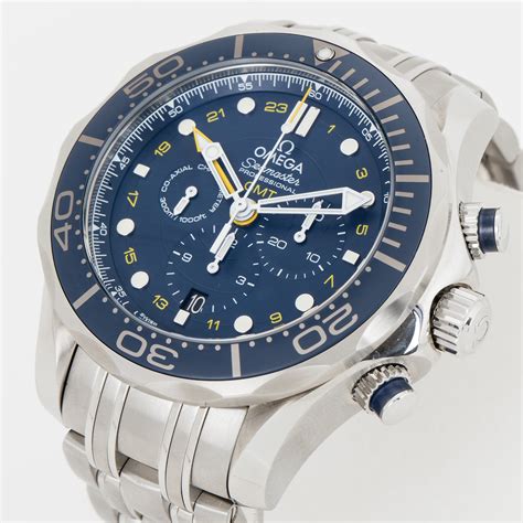 omega men's seamaster diver 300m co-axial gmt chronograph